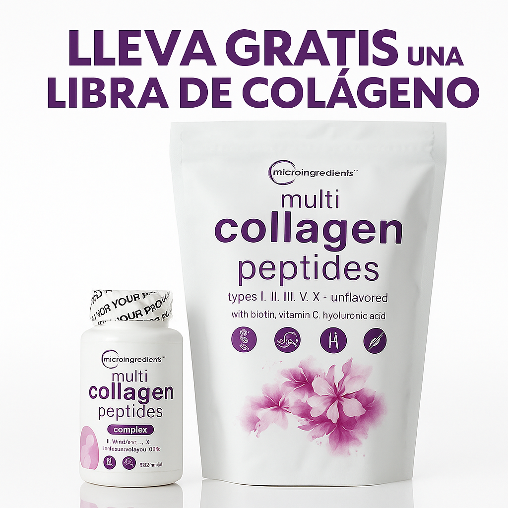 Capsulas de Colágeno Premium X90 – Llévate 1 Libra de multicolágeno GRATIS
